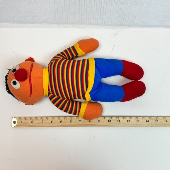 70's Vintage Knickerbocker Ernie Sesame Street Muppet 13" Plush Stuffed Toy - Picture 4 of 12